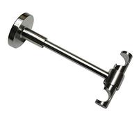 GARDINIA Soporte de techo universal abierto para Ø 16 mm, Acabado acero inoxidable, 13,5 cm, Metal, 13,5 cm