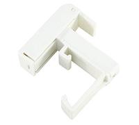 GARDINIA Soportes de sujeción para persianas y persianas, Montaje sin taladrar, Juego de rieles Superiores de 25 mm, Soporte de sujeción de plástico, Color Blanco