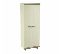 Gardiun - Armario para Escoba de jardín (Resina, 62,5 x 39 x 175 cm), Color Beige