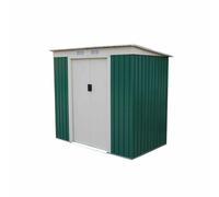 Gardiun Caseta Metálica Gardiun Buckingham 2,43 m² Exterior 121x201x176 cm Acero Galvanizado Verde Green 121x201x176cm.