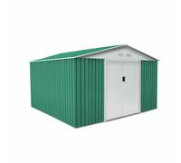 Gardiun Caseta Metálica Gardiun Coventry 9,66 m² Exterior 321x301x205 cm Acero Galvanizado Verde Green