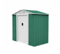 Gardiun Caseta Metálica Gardiun Yorkshire 2,43 m² Exterior 121x201x190 cm Acero Galvanizado Verde Green 121x201x190cm.