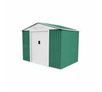GARDIUN KIS12767 - Caseta Metálica Cambridge 4,72 m² Exterior 181x261x198 cm Acero Galvanizado Verde