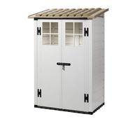 GARDIUN KSP38215 - Caseta de Resina Tuscany Evo 100 2 Puertas 1,32 m² - 95x139x201 cm