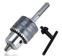 GARHWAL Portabrocas de corona dentada 1,5-13 mm, 1/2-20UNF, accesorio para martillos perforadores, incluye adaptador SDS-Plus, fabricado en metal macizo de e ideal para el uso duro