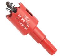 GARHWAL Sierra perforadora bimetálica de 25 mm, broca perforadora, con adaptador triangular y broca de centrado. Corte preciso y rápido de madera, plástico, placas de yeso, placas de metal finas y más