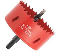 GARHWAL Sierra perforadora bimetálica de 65 mm, broca perforadora, con adaptador triangular y broca de centrado. Corte preciso y rápido de madera, plástico, placas de yeso, placas de metal finas y más