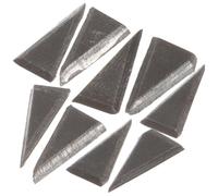 GARIOUANS 9 Piezas Cuña de Hierro Negra, Reparación y Ajuste | Superficie Lisa, Suministro Reutilizable para Mantenimiento, Uso en Carpintería y Corte Exterior, Compacta