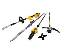 GARLAND DESBROZADORA ELÉCTRICA MULTIFUNCIÓN 1000W Tasker 104 E-V25 | 4 EN 1 con Cortasetos, Sierra DE PÉRTIGA, Disco E Hilo | Ligera Y Potente para JARDINERÍA DOMÉSTICA