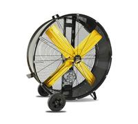 Garland TURBO 48C-V23 - Ventilador industrial suelo 660W, 504 m³/min, 122 cm, transmisión por correa, con ruedas