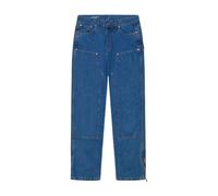 GARMENT WORKSHOP - Pantalones de Trabajo de Doble Rodilla - Jeans - Hombre - Azul - XL -