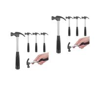 Garneck 10 Piezas Mini Martillo de Garra Negro para Instalación y | Herramienta de Precisión, Suministros de Reparación, Exterior, Acero y Plástico, Formato Compacto, Uso