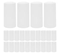 Garneck 100 Cápsulas Termorretráctiles para Botella de Vino, Tapón de Vino Tinto en PVC Blanco, Diámetro 30mm Alto 60mm, Accesorio para Embotellado y Sellado en Elaboración Casera