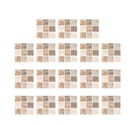 Garneck 18 Piezas 3D Mosaico Azulejos Adhesivos Transferencias Pelar Y Pegar Azulejos Adhesivos Contra Salpicaduras Autoadhesivos Impermeables Azulejos de Cocina Adhesivos de Pared