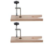 Garneck 2 Juegos Abrazadera de Banco Mini de Madera Hierro | Herramienta Portátil para Taller y Soldadura, Incluye Fijación E Instalación, Uso en Metal y Joyería