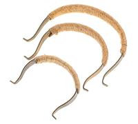 Garneck 3 Asas Ergonómicas de Tetera de Madera de Haya y Aleación de Cobre, Fáciles de Instalar y Usar, Pack de 3 para Uso Personal o Profesional