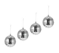 Garneck 4piezas Decoración Bola de Espejos de Esferas Reflectantes para Barra Escenario de Actuación Bolas de Espejos para Bar Decoración para Fiestas