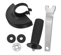 Garneck 6 Piezas Accesorios para Amoladora Angular de Metal, Llave de | Cubierta Protectora Triangular, Tuerca de 10mm, Uso Taladro Eléctrico, Negro, para Pulido Metal y Madera