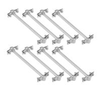 Garneck 8 Piezas Soporte para Varilla de Tierra Eléctrico Clips Resistentes la Intemperie para Montaje Pared Alta Conductividad y Protección para Luces Soporte Exterior Adaptable para