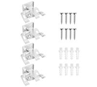 Garneck Accesorios para Persianas Venecianas 4 Piezas Código Araña para Instalación de Cortinas, Soporte de Montaje Lateral para Riel, Piezas de Fijación para Persianas Enrollables, Uso