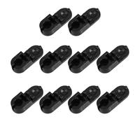 Garneck Clips de conexión del cordón de la Ventana, Conectores de Repuesto de plástico Negro, 10 Piezas, para Cortinas y tratamientos de Ventana