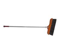 Garneck Escoba de Limpieza Mango de Plástico y Cerdas Naturales, Cepillo para Barrer en Casas y Oficinas, Usable en Diferentes Tipos de Piso