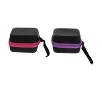 Garneck Estuche Organizador Resistente y Portátil para Botellas de Aceites Esenciales de 7-8 Compartimentos Cremallera de Material Eva Color Aleatorio para Viaje y