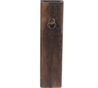 Garneck Jarrón Color Café de Madera de Pino para Colgar en Pared, Macetero Elegante para Plantas Artificiales y Adorno de Sala o Despacho