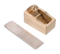 Garneck Mini Cepillo de Mano y Ajuste de Diapasón de Latón Dorado Función y Mínima Pérdida de Madera para Carpintería Profesional para Luthiers