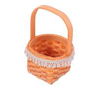 Garneck Mini Cesta de Madera Portátil para Fotografía y Almacenamiento de Dulces, Ligera Acabado Fino, Adecuado como Accesorio Decorativo para Niños