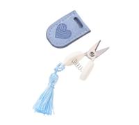 Garneck Mini Tijeras de Corazón con Hojas Afiladas y Funda Protectora, Hechas de Poliéster y Hierro, Compactas y Creativas para Manualidades y Obsequio