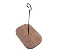 Garneck Percha Adhesiva para Carillón de Viento Gancho Resistente de Madera de Nogal para Puertas de Vidrio y Metal sin Necesidad de Taladrar