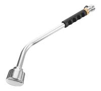 Garneck Pistola Pulverizadora de Jardinería Larga 400 Orificios, Plata | Aleación y Plástico, Mango Ergonómico de Uso Fácil, Conexión Sencilla, para Flores y Césped
