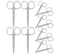 Garneck Tijeras 12 Puntas Redondeadas y Puntiagudas de Acero Inoxidable Pequeñas Portátiles y Multiusos para Cuidado Personal y Recolección de Muestras