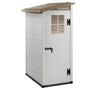 Garofalo Tuscany Evo 100 Terrace - Caseta de jardín - Con ventana y puerta de una sola hoja - 82,5 x 122,5 x 201 cm
