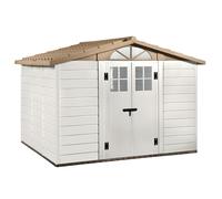 Garofalo Tuscany Evo 280 - Caseta de jardín - Con ventanas y puerta de doble hoja - 282.5x242.5x225 cm