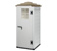 Garofalo Tuscany Evo 80 Pagoda - Caseta de jardín para herramientas - Con ventana - 82.5x82.5x198 cm