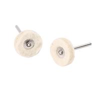 Garosa 10 Ruedas de Pulido de Fieltro de Lana, Accesorios de Pulido Suaves y Duraderos para Joyas de Metal y Plástico, Ruedas de 25 Mm para Bricolaje Maquinaria