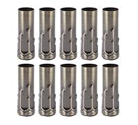 Garosa 10 Unids E14 Tubo de Metal Cabezal de Lámpara Carcasa de Hierro para Lámpara de Vela Base de Lámpara de Tubo 25x80mm Accesorios de Iluminación Accesorios Bronce Verde