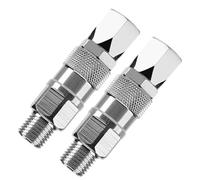 Garosa 2 Uds Junta Giratoria de Pulverizador sin Aire de Acero Inoxidable de 1/4 Pulgadas, Conector Giratorio de 360 grados para Reemplazo de Manguera de Pulverizador de Pintura