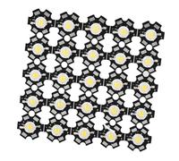 Garosa 25 Cuentas de Luz LED de 3 W, Chip COB de Alto Brillo, Sustrato de Aluminio Duradero, bajo Consumo de Energía para Iluminación de Tráfico y Paisaje (3000-3200K)