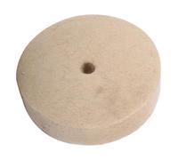 Garosa 4 "Beige Pulido Pulido Pulido Lijado Rueda Redonda Lana Suave Fieltro Pulidor Disco Pad Tela de Lana Comprimida QC Disco 100x25mm
