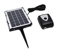 Garosa Bomba de Aire Solar para Estanque, Modo Dual y Sub-60dB | Kit de aireador para exteriores, burbujas intermitentes y continuas, panel solar enchufable, zumbido de motor inferior a 60