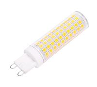 Garosa Bombilla 124LED G9, Material Cerámico, Lámpara de Maíz LED de 12W 1200LM para Iluminación del Hogar, Uso de Lámpara de Araña (Blanco natural)