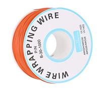 Garosa Cable de Envoltura de Cobre de un Núcleo, Cable Electrónico de Cobre Estañado de 0,25 Mm para Aplicaciones de Soldadura (ORANGE)