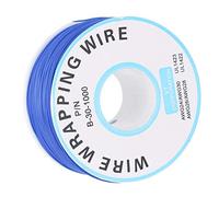 Garosa Cable de Envoltura de Cobre de un Núcleo, Cable Electrónico de Cobre Estañado de 0,25 Mm para Aplicaciones de Soldadura (BLUE)