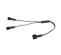 Garosa Cable de Extensión Divisor en Y para Luces Exteriores Fácil de Instalar para H705A H705B H705C Impermeable Negro