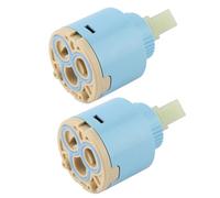 Garosa Cartuchos de Cerámica para Grifos de 35mm, 2 uds., para un Fácil Reemplazo, Solución Eficiente para Grifos con Fugas en Cocina y Baño