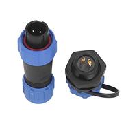 Garosa Conector de Aviación SP13 de 2 Pines IP68 Conector de Cable Eléctrico a Prueba de Agua con Tornillo Prensado para Cableado Eléctrico Industrial Marino Al Aire Libre