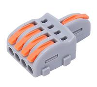 Garosa Conector de Cable Tipo Empuje de 20 Piezas, Material de PC, Capacidad de Corriente de 250V 32A, Ideal para Iluminación y Suministros de Energía Eléctrica (ORANGE)